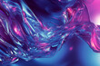 © Volodymyr - A dynamic 3D abstract background displaying a swirling mass of luminous, fluid-like tendrils, radiating with vibrant neon hues. The surreal movement and high-tech reflections enhance the futuristic