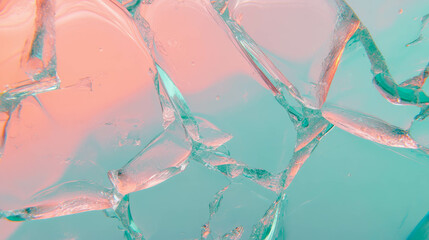 Poster - Abstract pastel colored broken glass background for creative designs
