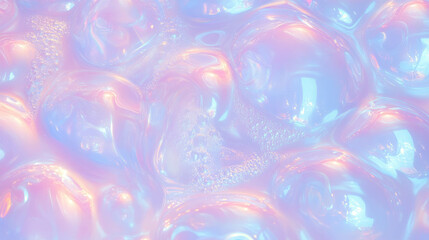 Aufkleber - Iridescent bubble texture with pastel colors for creative designs