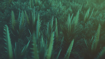 Aufkleber - Sharp cactus spines texture background for botanical designs and nature themes