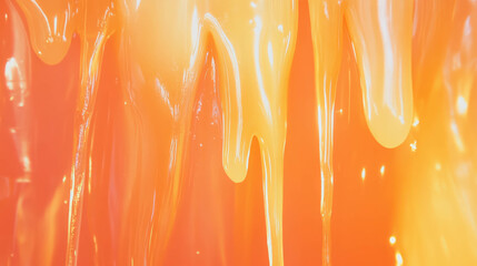 Poster - Warm candle wax texture with dripping wax for cozy autumn design