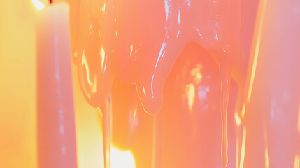 Poster - Candle wax texture and dripping wax background for creative design
