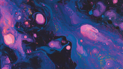 Poster - Vibrant acrylic paint texture on canvas for creative design and art projects