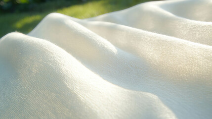Poster - Close-up of canvas texture with natural fibers for organic design background