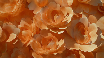 Poster - Beautiful embossed cardboard cutout flowers background for decorative design