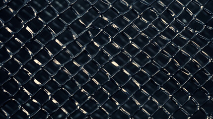 Aufkleber - Textured chain link fence background with dark tones for industrial design