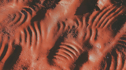 Poster - Intricate clay texture with fingerprint patterns for artistic backgrounds and design