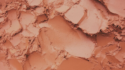 Poster - Earthy clay texture with intricate sculpted details for artistic backgrounds