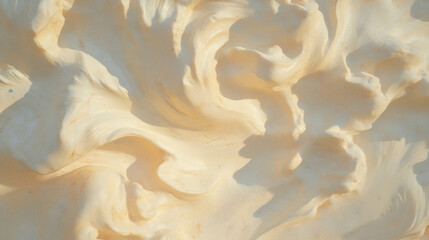 Poster - Clay sculpted texture with flowing details for creative design projects