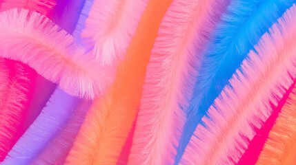 Poster - Vibrant background of colorful pipe cleaners for creative art and design projects