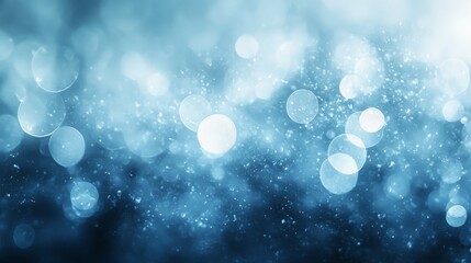 Wall Mural - Abstract bokeh effect created with soft blue and white light