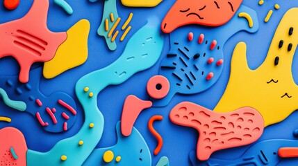 Poster - Vibrant Patterns for Children's Toy Packaging