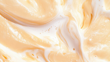 Poster - Soft creamy beige foam texture for design and background use