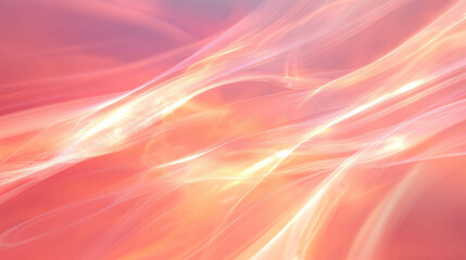 Poster - Abstract background with curved lines and flowing patterns in warm colors