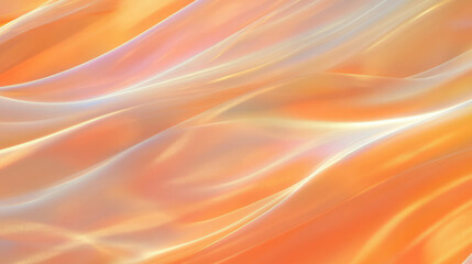 Aufkleber - Serene abstract background with curved flowing lines in warm tones