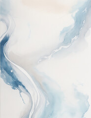 Wall Mural - abstract watercolor background - abstract light blue waves background - Generative AI
