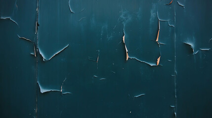 Poster - Textured background with dark peeling paint on metal surface for design projects