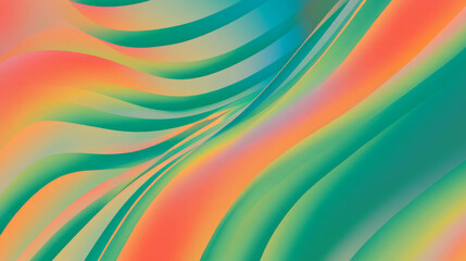 Poster - Abstract vibrant geometric wave background for modern design