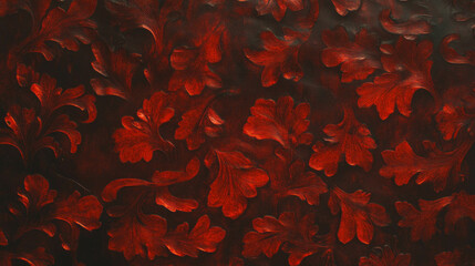 Poster - Ornate embossed leather book covers with floral patterns - ideal for vintage designs and creative projects