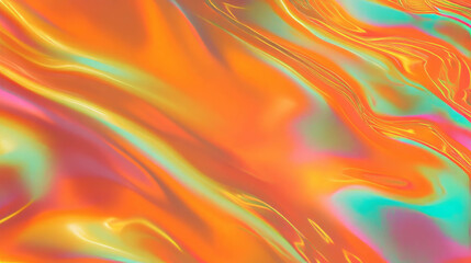 Poster - Vibrant glowing energy fields with colorful abstract waves for creative design