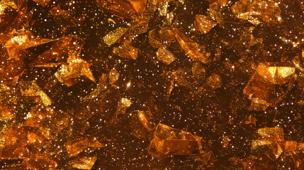 Poster - Luxurious gold glitter texture with sparkling effects for creative design