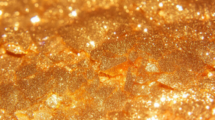 Poster - Shimmering gold glitter texture for festive backgrounds and creative designs