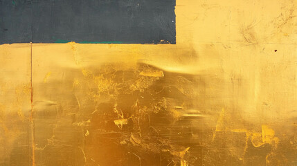 Poster - Elegant gold leaf texture on a rich surface for luxurious design and decoration