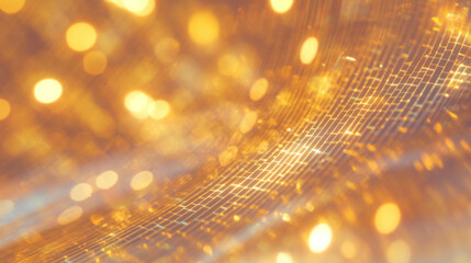 Poster - Elegant gold mosaic texture with small tiles for luxurious background design