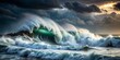 © Four888 - Dramatic Long Exposure Ocean Rainstorm - Coastal Storm Photography