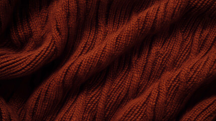 Poster - Warm ribbed knit wool texture for cozy winter design projects