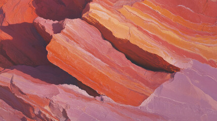 Poster - Vibrant layered quartzite texture for artistic and design use