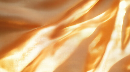 Poster - Elegant light beige fabric texture with subtle shine for background or design projects