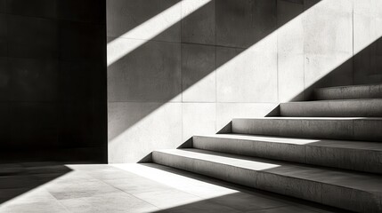 Poster - Dramatic Shadow Play with Abstract Background