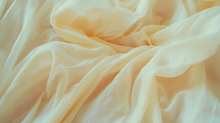 Poster - Elegant light beige silk fabric background for design or decor elements