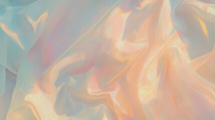Poster - Ethereal light patterns on sheer fabric for elegant background design