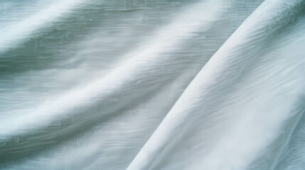 Poster - Soft light grey fabric texture background for design and print projects