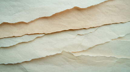 Poster - Textured layered handmade paper background for creative design and craft projects
