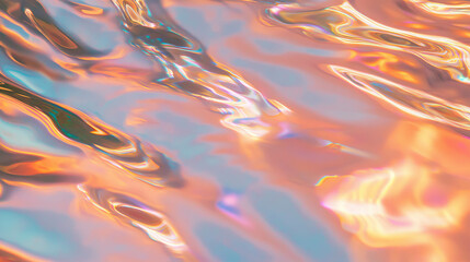 Poster - Abstract liquid metal flowing texture for modern design backgrounds