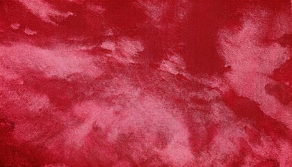 Poster - velvety red fabric texture with soft abstract watercolor-style patterns, ideal for backgrounds, textiles, and design projects

