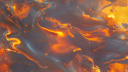 Aufkleber - Abstract molten metal texture with flowing patterns for artistic design