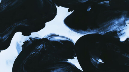 Poster - Abstract ink blots and overlapping swirls background for creative design