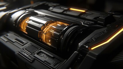 Poster - Futuristic Circuitry Gadgets with 3D Design Elements