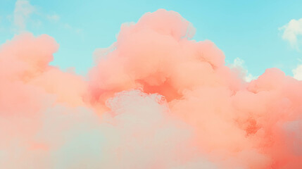 Fototapete - Pastel colored smoke texture background for ethereal design