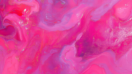 Poster - Vibrant pink quartzite texture with crystalline swirls for creative designs