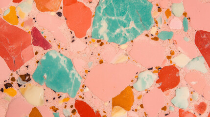 Poster - Colorful quartzite with feldspar texture for creative background design