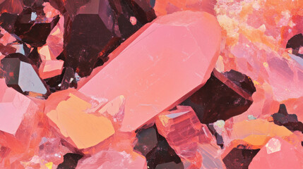 Poster - Vibrant quartzite texture with inclusions for artistic background and design elements