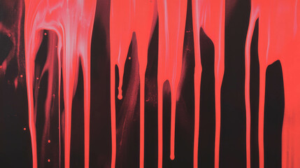 Aufkleber - Abstract red ink blot background with artistic drips for creative design projects