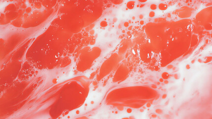 Poster - Vibrant abstract red ink blots background design for artistic creations