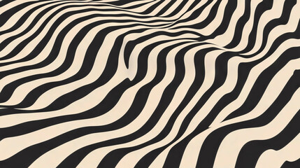 Poster - Abstract distorted stripe patterns for creative design and backgrounds