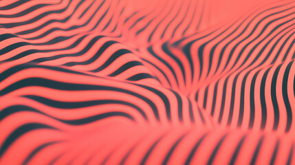 Poster - Abstract wavy pattern with blurred focus for modern design